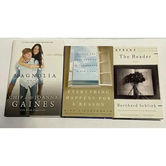 Lot of 3 Fiction & Biographic Hardcover Popular Books See Description For Titles - Picture 1 of 6